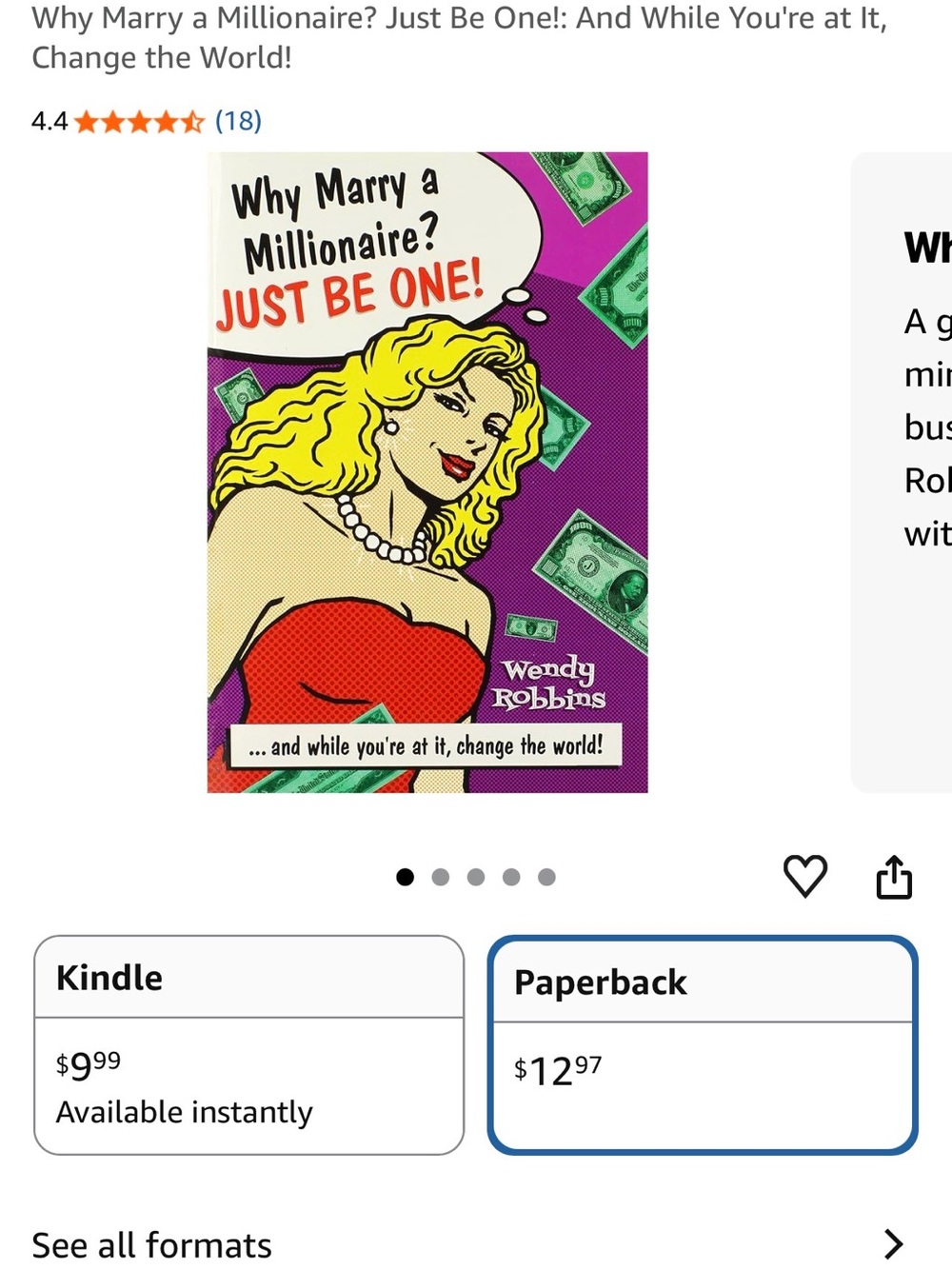 Why Marry a Millionaire? JUST BE ONE!